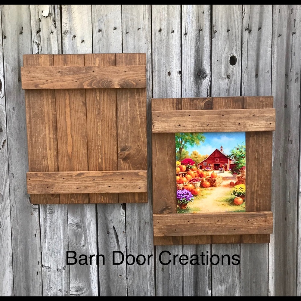 Rustic Sliding Photo Frame